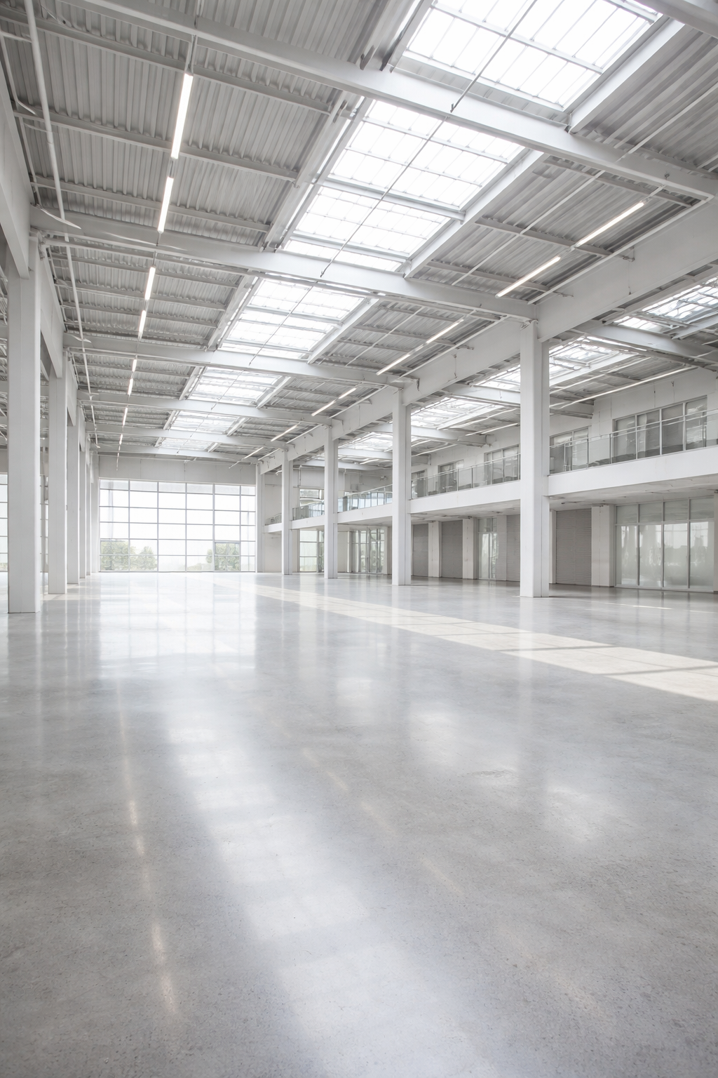 Moderne Lagerhalle mit Elektrostapler